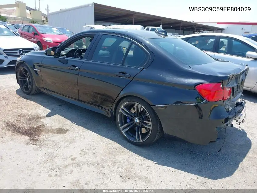 2015 BMW M3 VIN: WBS3C9C59FP804029 Lot: 42438618