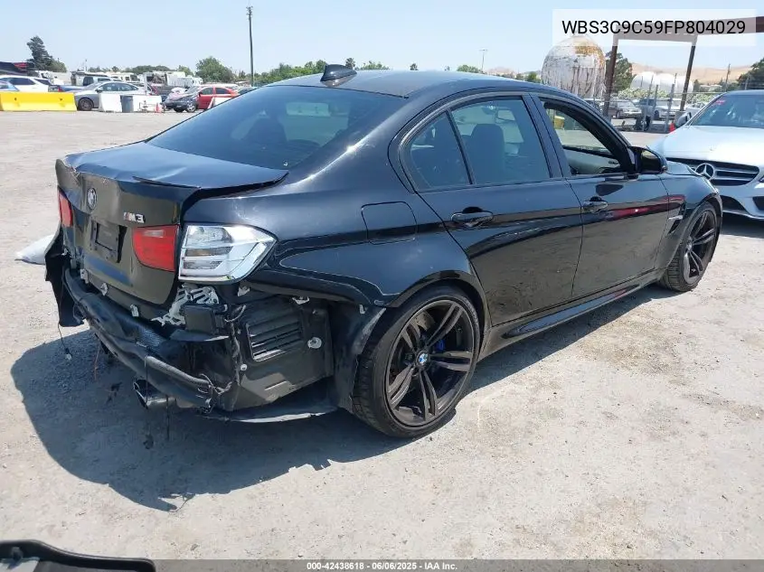 2015 BMW M3 VIN: WBS3C9C59FP804029 Lot: 42438618