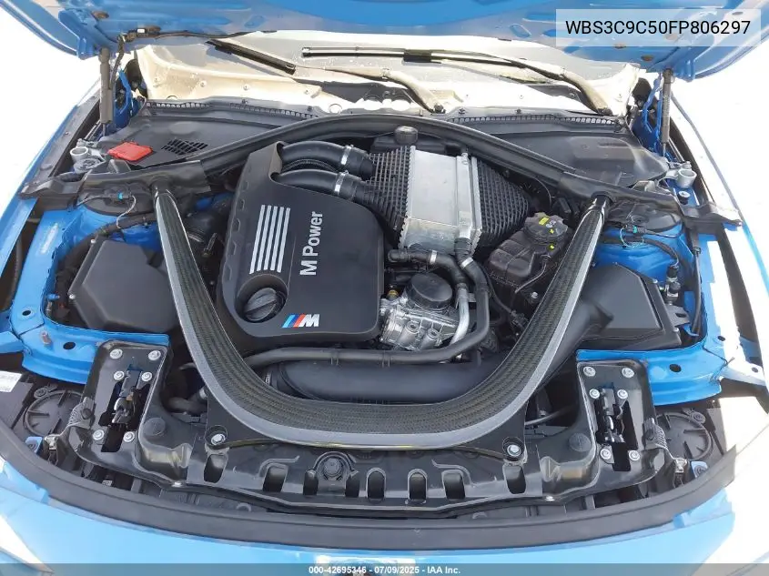 2015 BMW M3 VIN: WBS3C9C50FP806297 Lot: 42695346