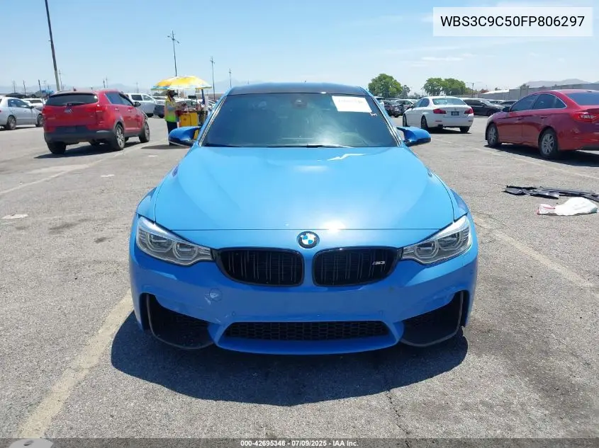 2015 BMW M3 VIN: WBS3C9C50FP806297 Lot: 42695346