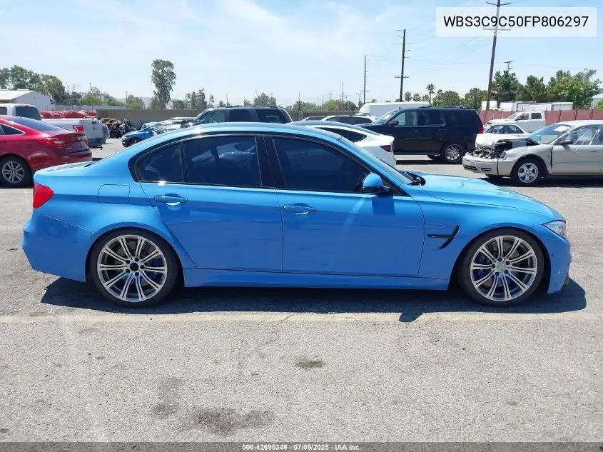 2015 BMW M3 VIN: WBS3C9C50FP806297 Lot: 42695346