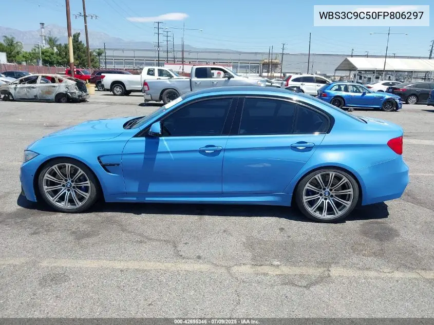 2015 BMW M3 VIN: WBS3C9C50FP806297 Lot: 42695346