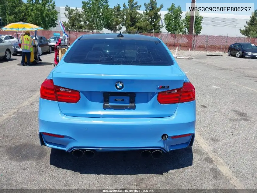 2015 BMW M3 VIN: WBS3C9C50FP806297 Lot: 42695346