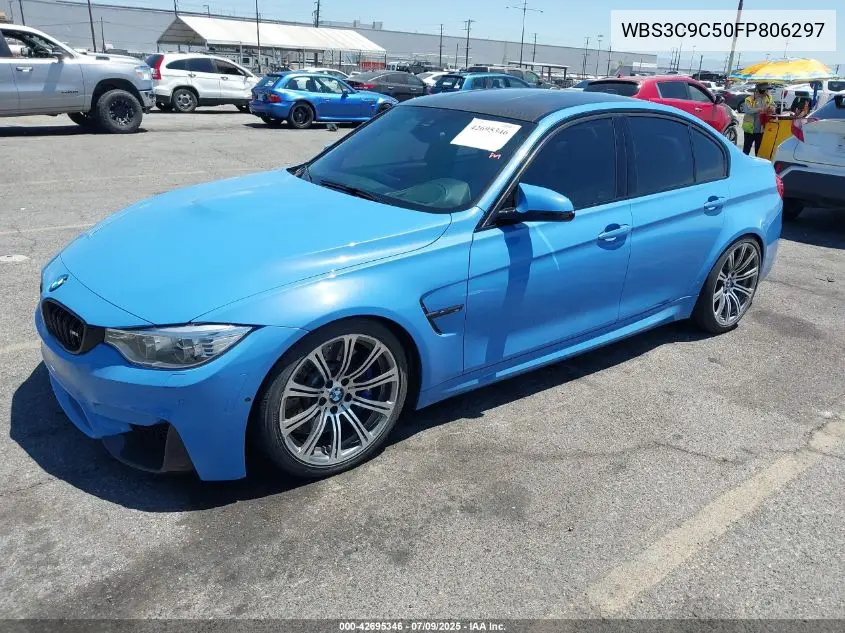 2015 BMW M3 VIN: WBS3C9C50FP806297 Lot: 42695346