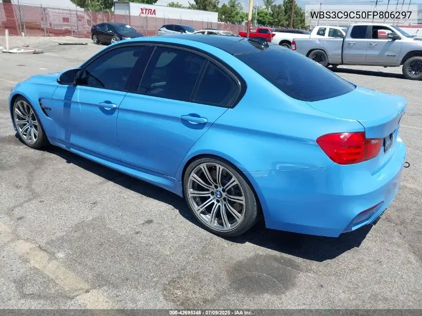 2015 BMW M3 VIN: WBS3C9C50FP806297 Lot: 42695346