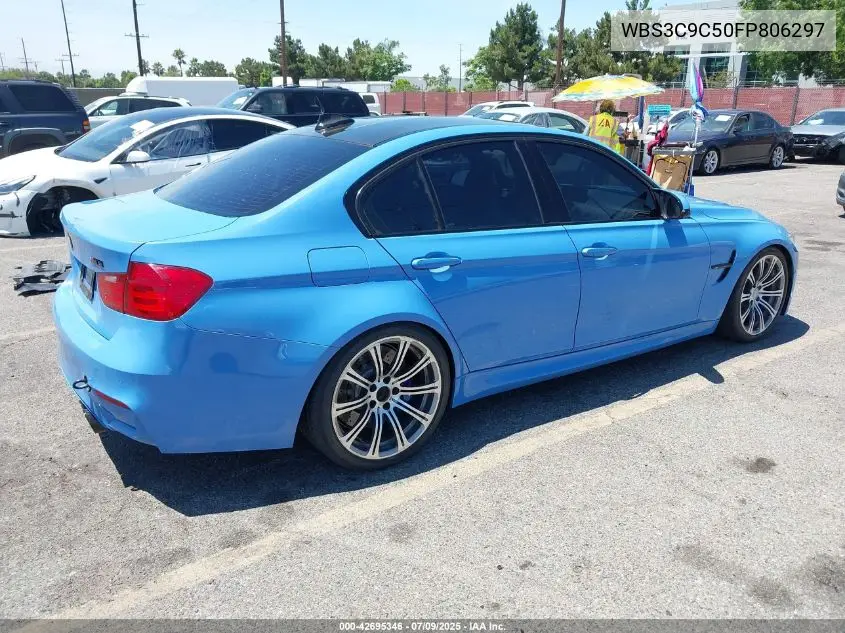 2015 BMW M3 VIN: WBS3C9C50FP806297 Lot: 42695346