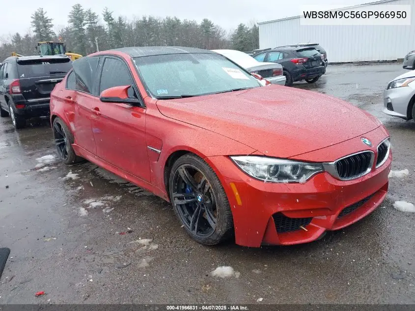 2016 BMW M3 VIN: WBS8M9C56GP966950 Lot: 41966831