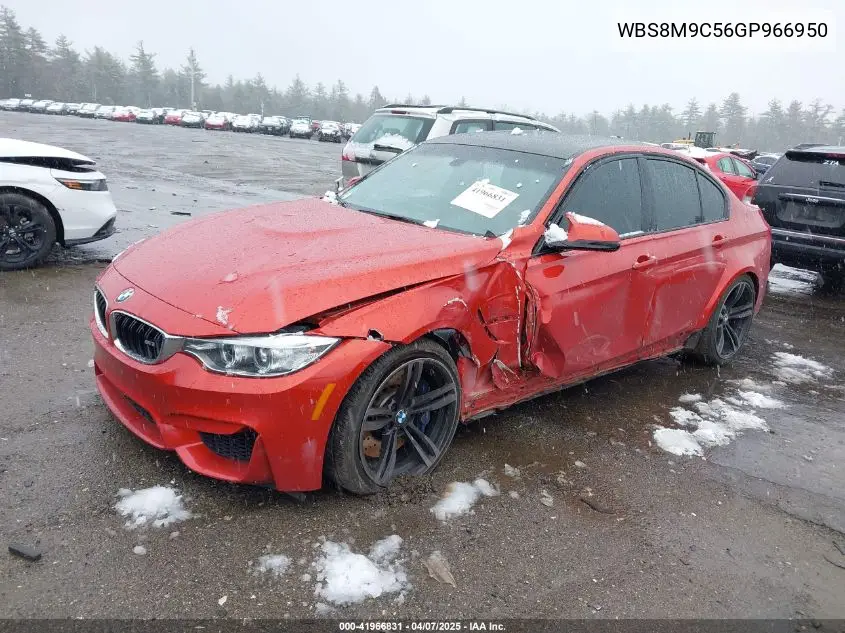2016 BMW M3 VIN: WBS8M9C56GP966950 Lot: 41966831