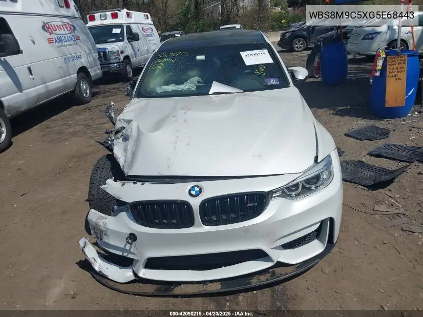 2016 BMW M3 VIN: WBS8M9C5XG5E68443 Lot: 42090215