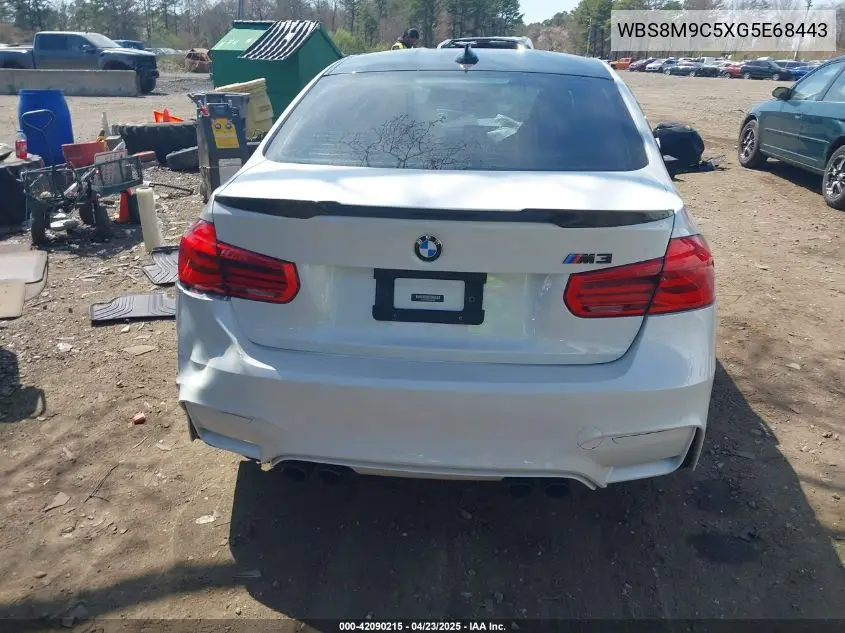 2016 BMW M3 VIN: WBS8M9C5XG5E68443 Lot: 42090215