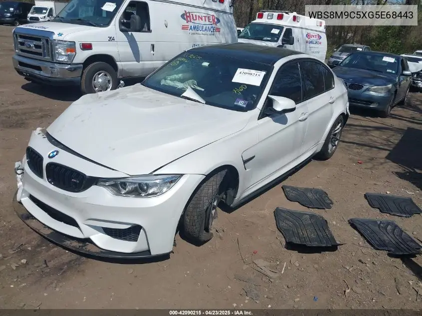 2016 BMW M3 VIN: WBS8M9C5XG5E68443 Lot: 42090215