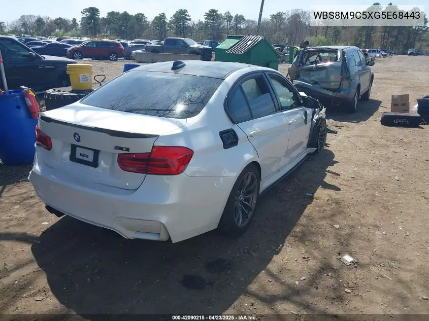 2016 BMW M3 VIN: WBS8M9C5XG5E68443 Lot: 42090215