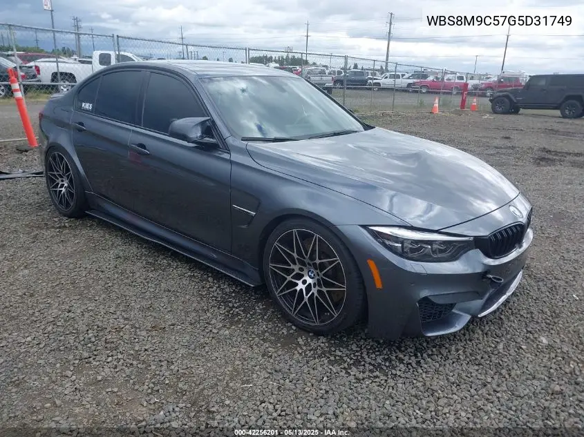 2016 BMW M3 VIN: WBS8M9C57G5D31749 Lot: 42256201