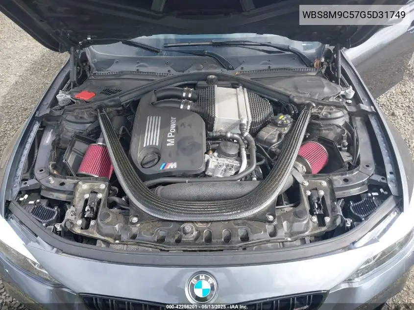 2016 BMW M3 VIN: WBS8M9C57G5D31749 Lot: 42256201