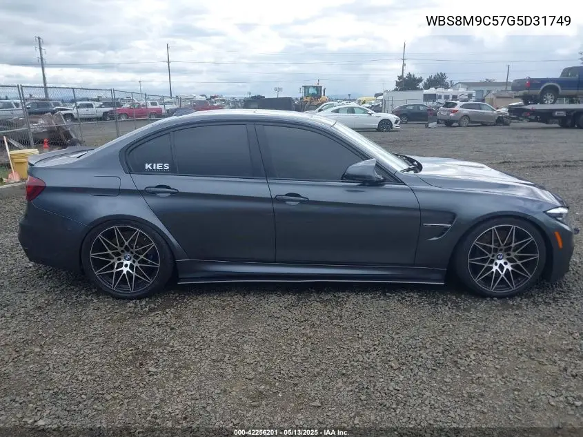 2016 BMW M3 VIN: WBS8M9C57G5D31749 Lot: 42256201