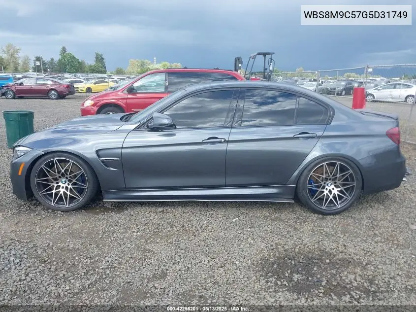 2016 BMW M3 VIN: WBS8M9C57G5D31749 Lot: 42256201