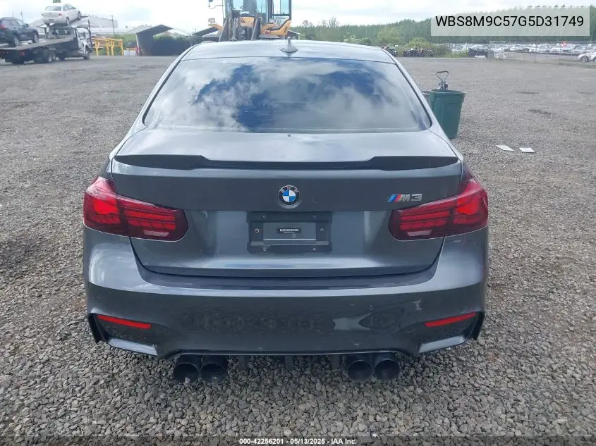 2016 BMW M3 VIN: WBS8M9C57G5D31749 Lot: 42256201
