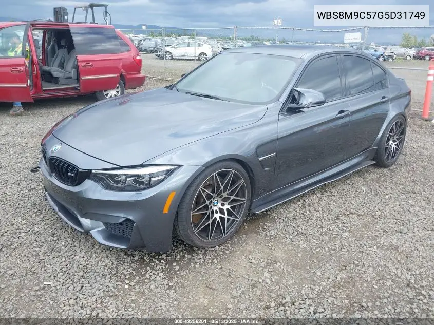 2016 BMW M3 VIN: WBS8M9C57G5D31749 Lot: 42256201