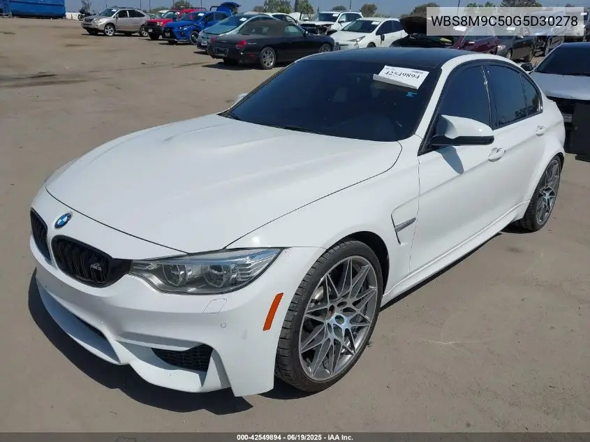 2016 BMW M3 VIN: WBS8M9C50G5D30278 Lot: 42549894