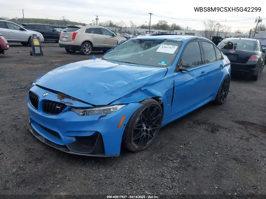 2017 BMW M3 VIN: WBS8M9C5XH5G42299 Lot: 42017927