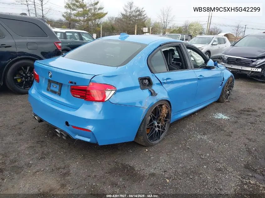2017 BMW M3 VIN: WBS8M9C5XH5G42299 Lot: 42017927