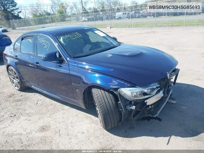 2017 BMW M3 VIN: WBS8M9C30H5G85693 Lot: 42042371