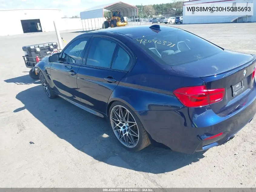 2017 BMW M3 VIN: WBS8M9C30H5G85693 Lot: 42042371