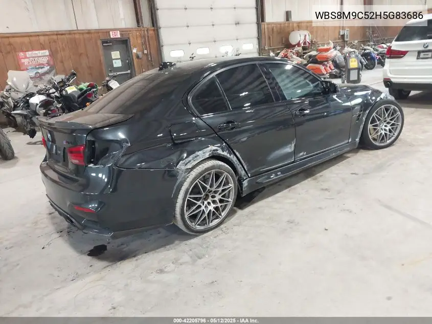 2017 BMW M3 VIN: WBS8M9C52H5G83686 Lot: 42205796