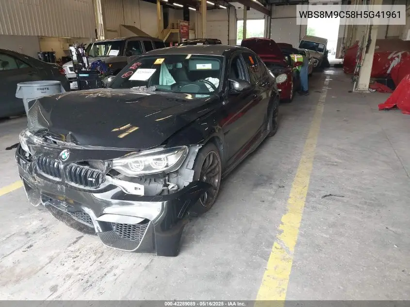 2017 BMW M3 VIN: WBS8M9C58H5G41961 Lot: 42289089