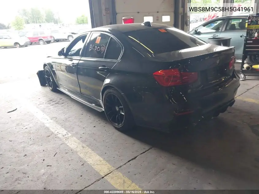 2017 BMW M3 VIN: WBS8M9C58H5G41961 Lot: 42289089
