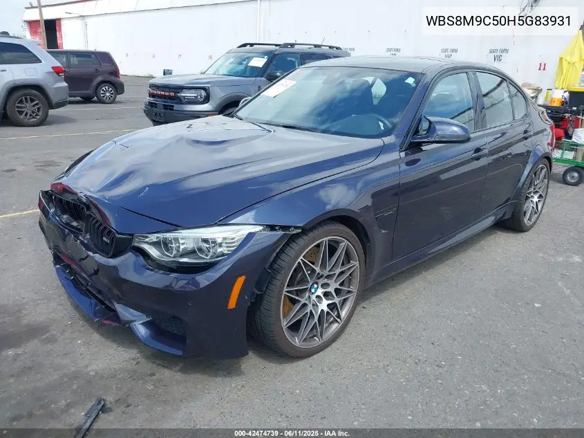 2017 BMW M3 VIN: WBS8M9C50H5G83931 Lot: 42474739