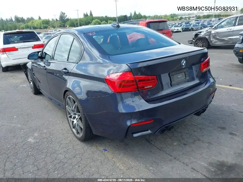 2017 BMW M3 VIN: WBS8M9C50H5G83931 Lot: 42474739