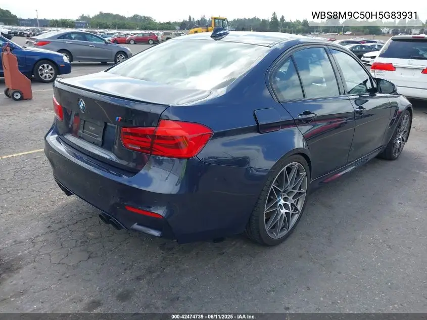 2017 BMW M3 VIN: WBS8M9C50H5G83931 Lot: 42474739