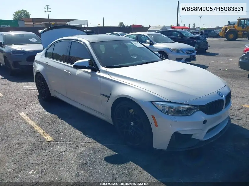 2017 BMW M3 VIN: WBS8M9C57H5G83831 Lot: 42555137