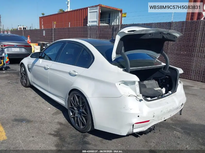 2017 BMW M3 VIN: WBS8M9C57H5G83831 Lot: 42555137