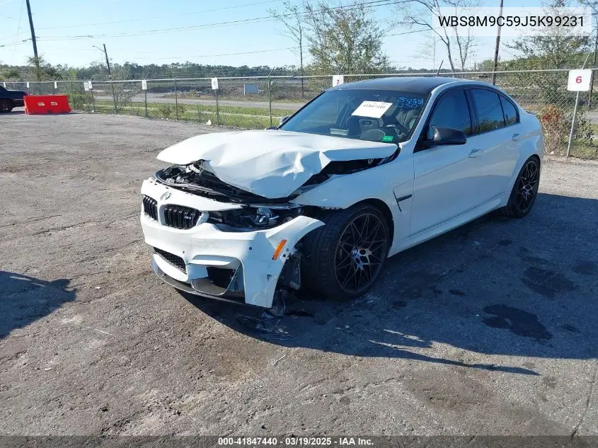 2018 BMW M3 VIN: WBS8M9C59J5K99231 Lot: 41847440