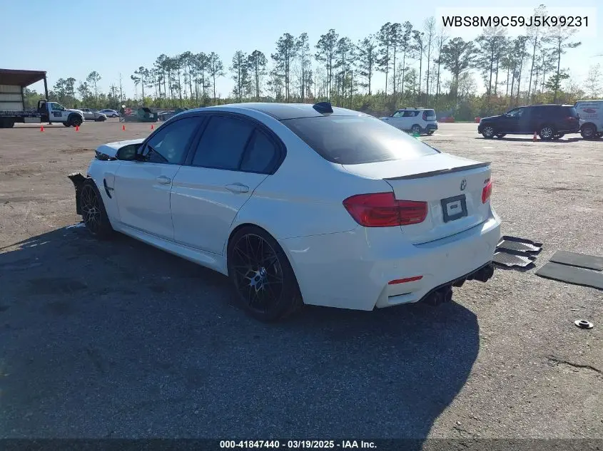 2018 BMW M3 VIN: WBS8M9C59J5K99231 Lot: 41847440