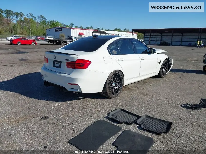 2018 BMW M3 VIN: WBS8M9C59J5K99231 Lot: 41847440
