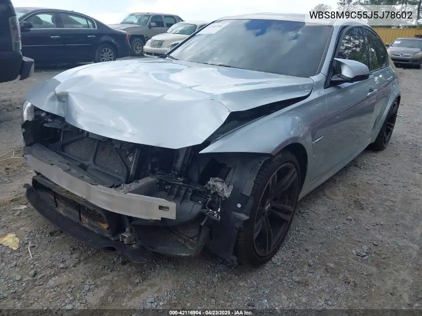 2018 BMW M3 Cs VIN: WBS8M9C55J5J78602 Lot: 42116904