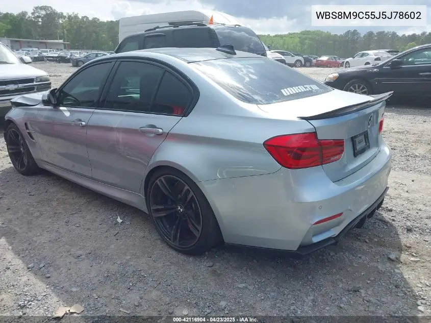 2018 BMW M3 Cs VIN: WBS8M9C55J5J78602 Lot: 42116904