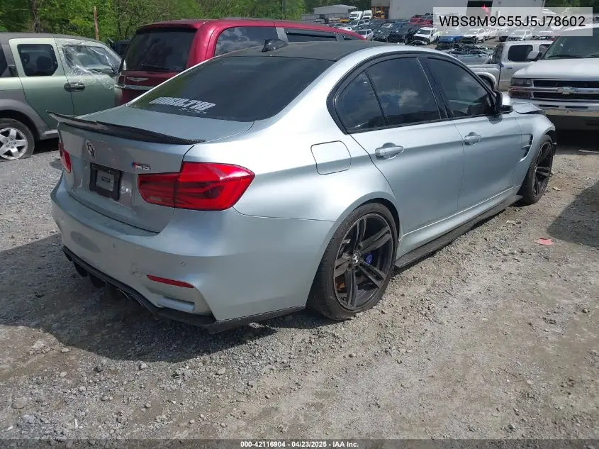 2018 BMW M3 Cs VIN: WBS8M9C55J5J78602 Lot: 42116904