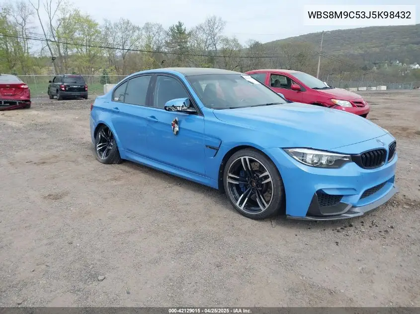 2018 BMW M3 Cs VIN: WBS8M9C53J5K98432 Lot: 42129015