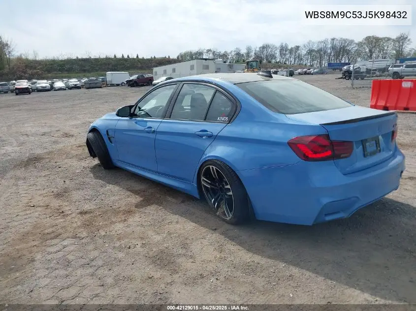 2018 BMW M3 Cs VIN: WBS8M9C53J5K98432 Lot: 42129015