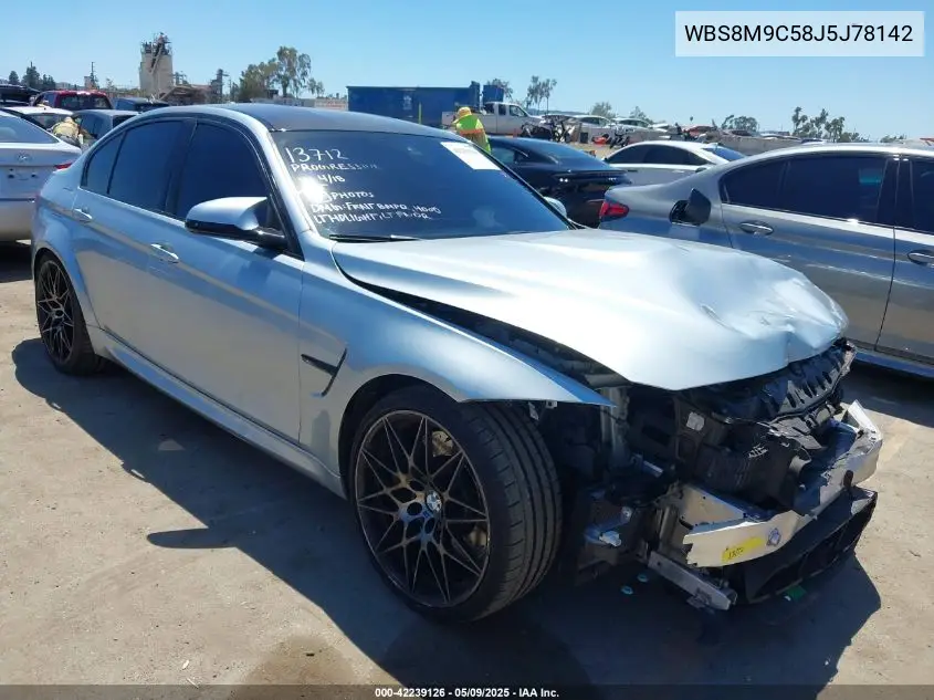2018 BMW M3 Cs VIN: WBS8M9C58J5J78142 Lot: 42239126