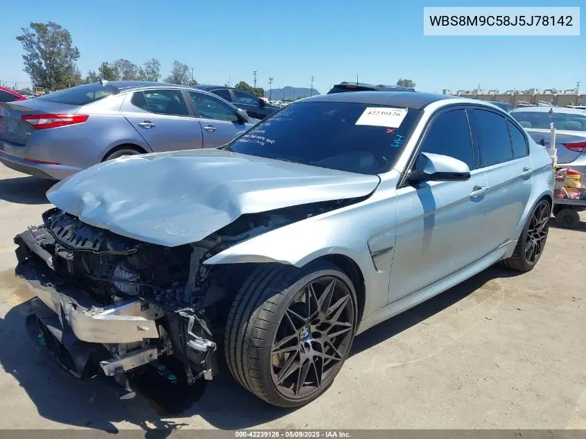 2018 BMW M3 Cs VIN: WBS8M9C58J5J78142 Lot: 42239126