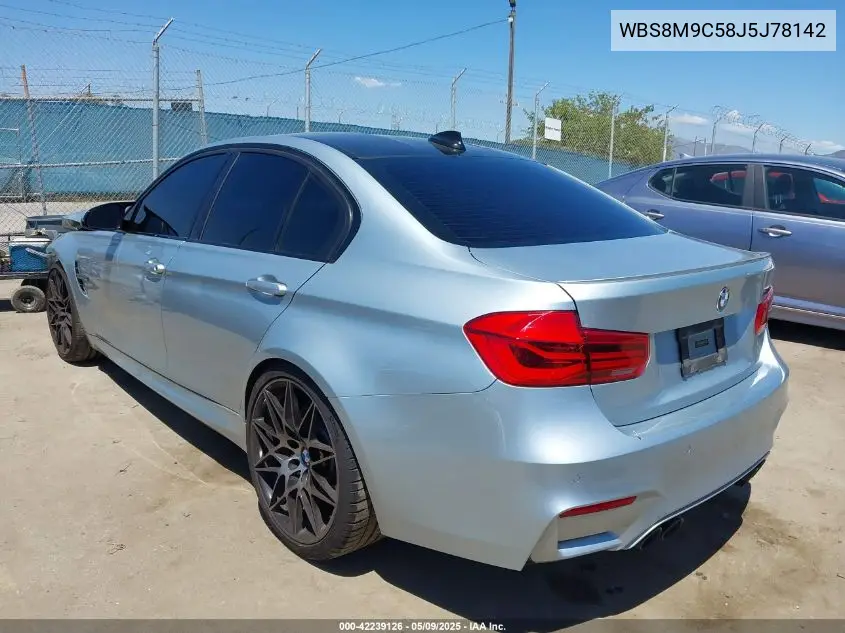 2018 BMW M3 Cs VIN: WBS8M9C58J5J78142 Lot: 42239126