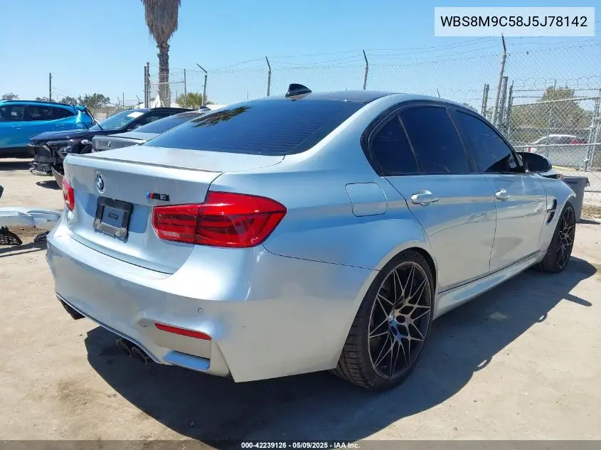 2018 BMW M3 Cs VIN: WBS8M9C58J5J78142 Lot: 42239126