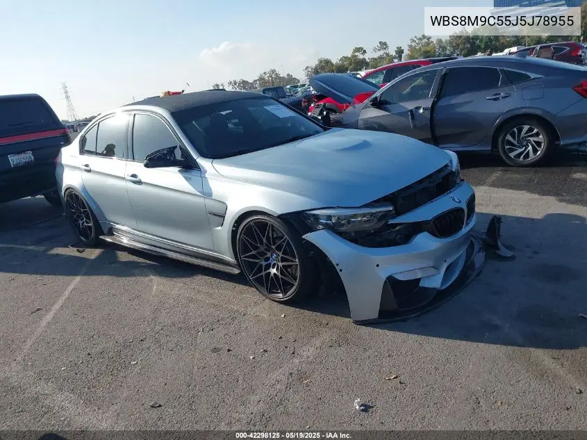 2018 BMW M3 Cs VIN: WBS8M9C55J5J78955 Lot: 42298125
