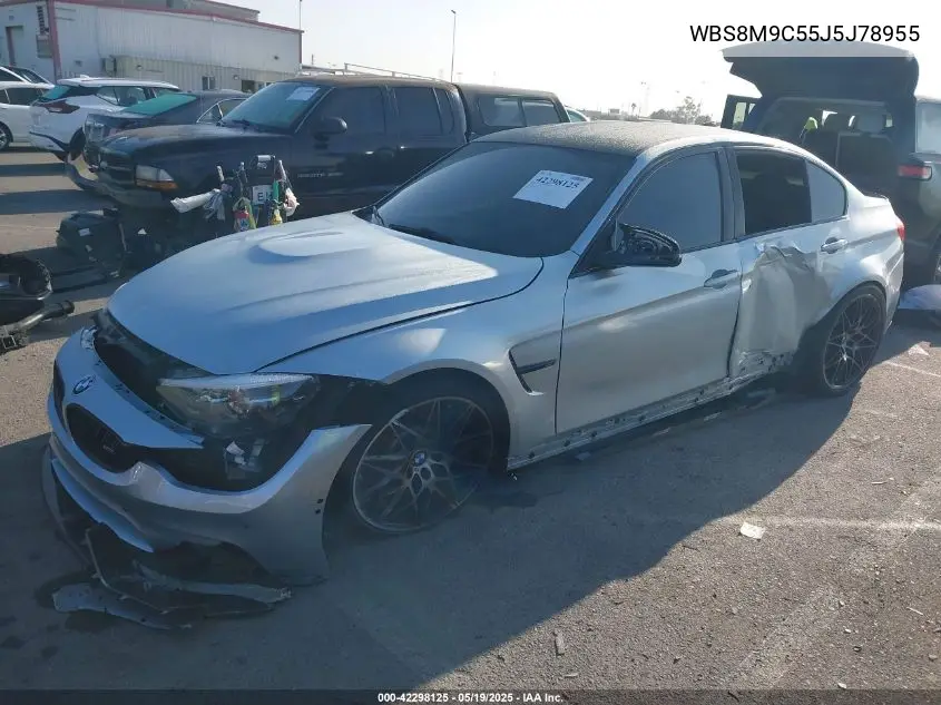 2018 BMW M3 Cs VIN: WBS8M9C55J5J78955 Lot: 42298125