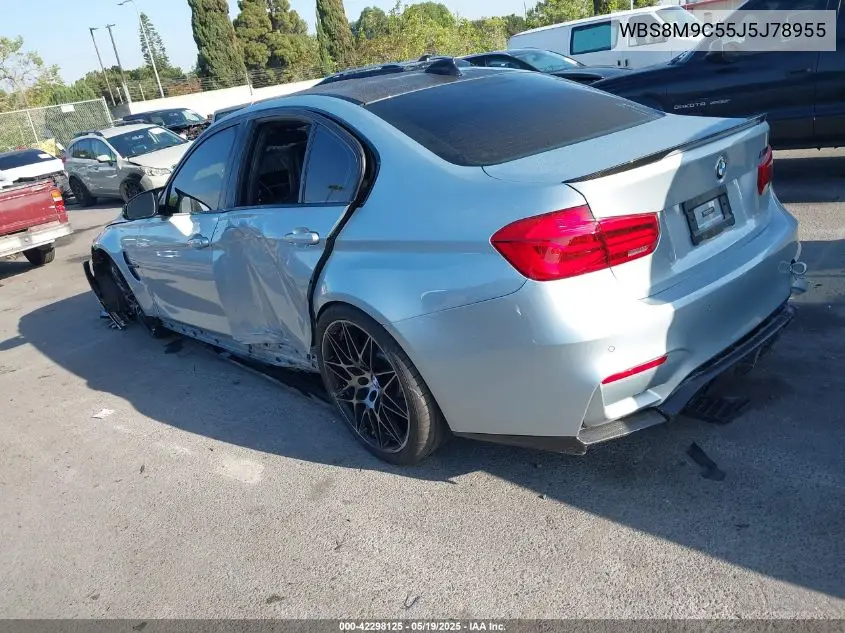 2018 BMW M3 Cs VIN: WBS8M9C55J5J78955 Lot: 42298125